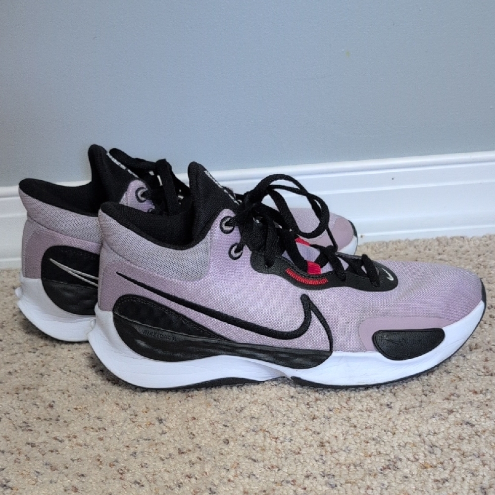Nike Renew Elevate 3 Basketball Mens SIZE 9.5 Plum Fog Red